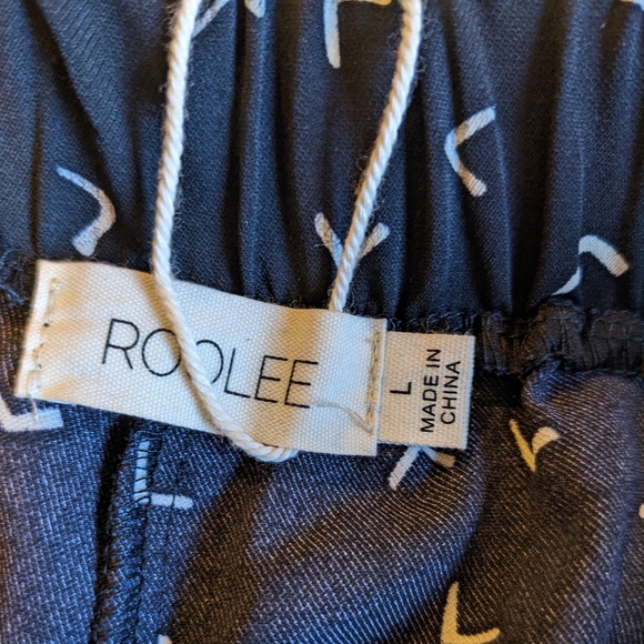 Roolee Black & White Colette Shorts with Elastic Waist - New with Tags - Picture 4 of 6